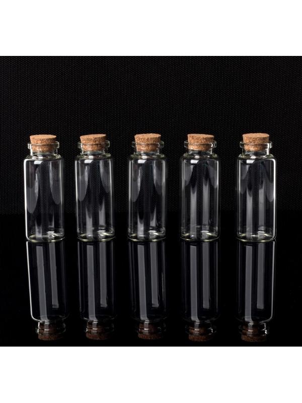 Баночки для хранения бисера d = 3 × 7,3 см, 5 шт