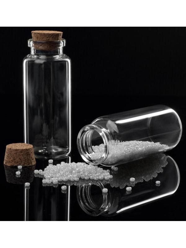 Баночки для хранения бисера d = 3 × 7,3 см, 5 шт