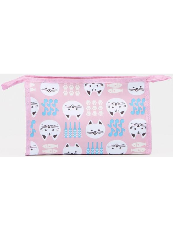 Косметичка на молнии, цвет розовый
