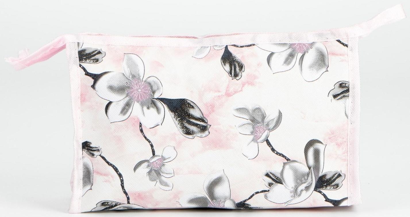 Косметичка на молнии, цвет розовый