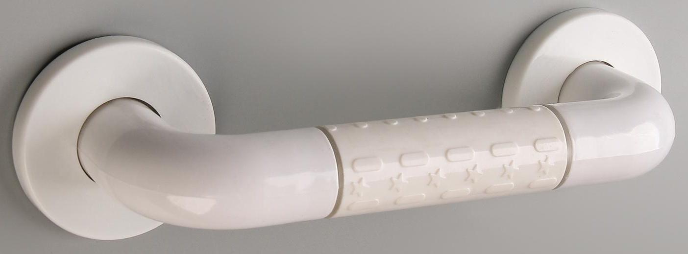 Поручень для ванны антискользящий, 30×8×8 см, цвет белый