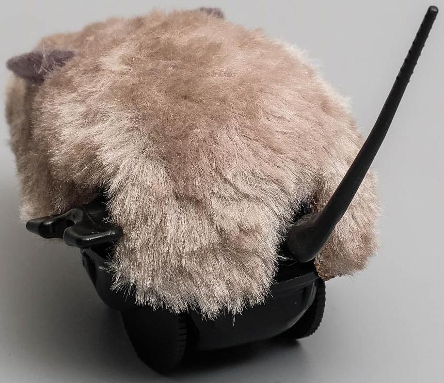 Мышь заводная меховая малая, 8,5 см, серая