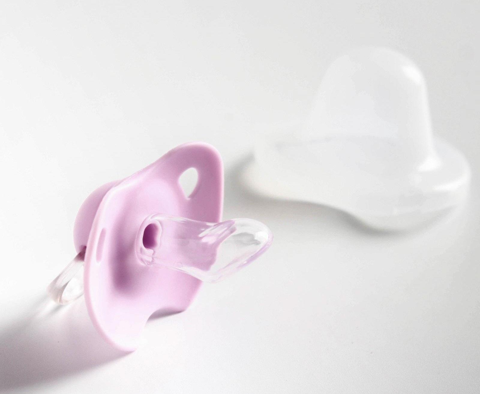 Соска-пустышка ортодонтическая, силикон, от 6 мес., с колпачком, МИКС для девочки