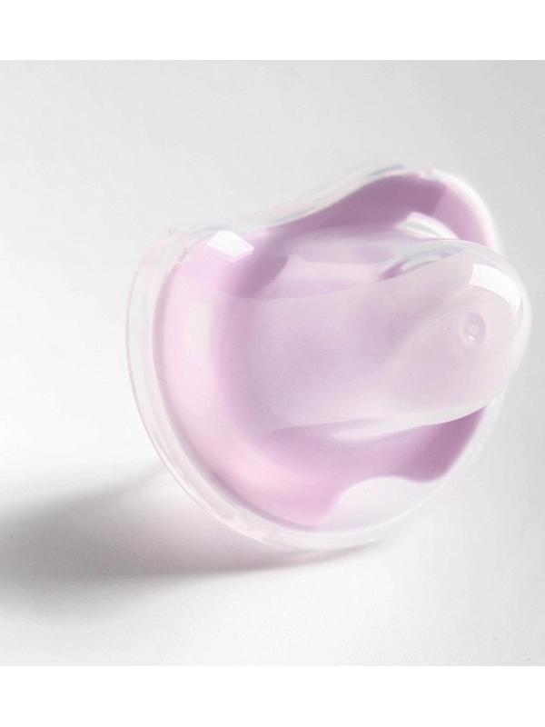 Соска-пустышка ортодонтическая, силикон, от 6 мес., с колпачком, МИКС для девочки