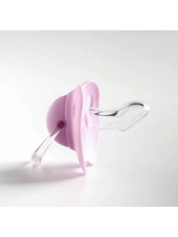 Соска-пустышка ортодонтическая, силикон, от 6 мес., с колпачком, МИКС для девочки