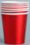 Стакан бумажный, набор 6 шт., цвет красный