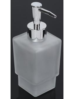 Дозатор для жидкого мыла «Квадро», 250 мл, стекло, матовый