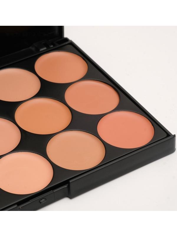 Палетка корректоров для лица, 15 цветов