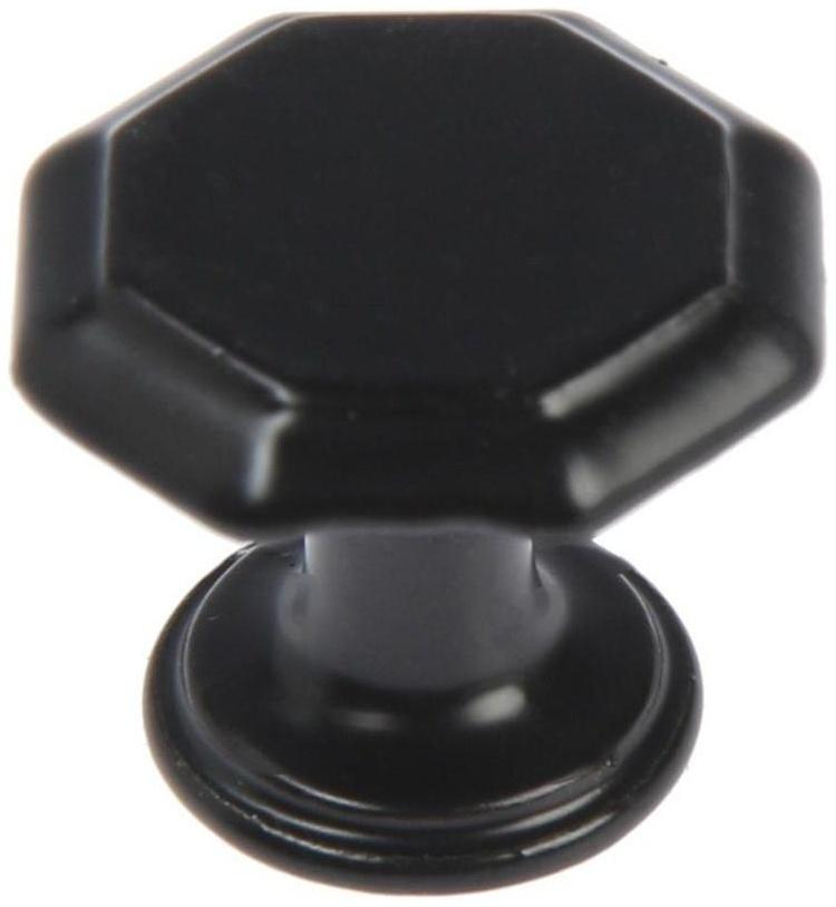 Ручка кнопка ТУНДРА LIGHT РК034BL, цвет черный