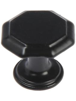 Ручка кнопка ТУНДРА LIGHT РК034BL, цвет черный