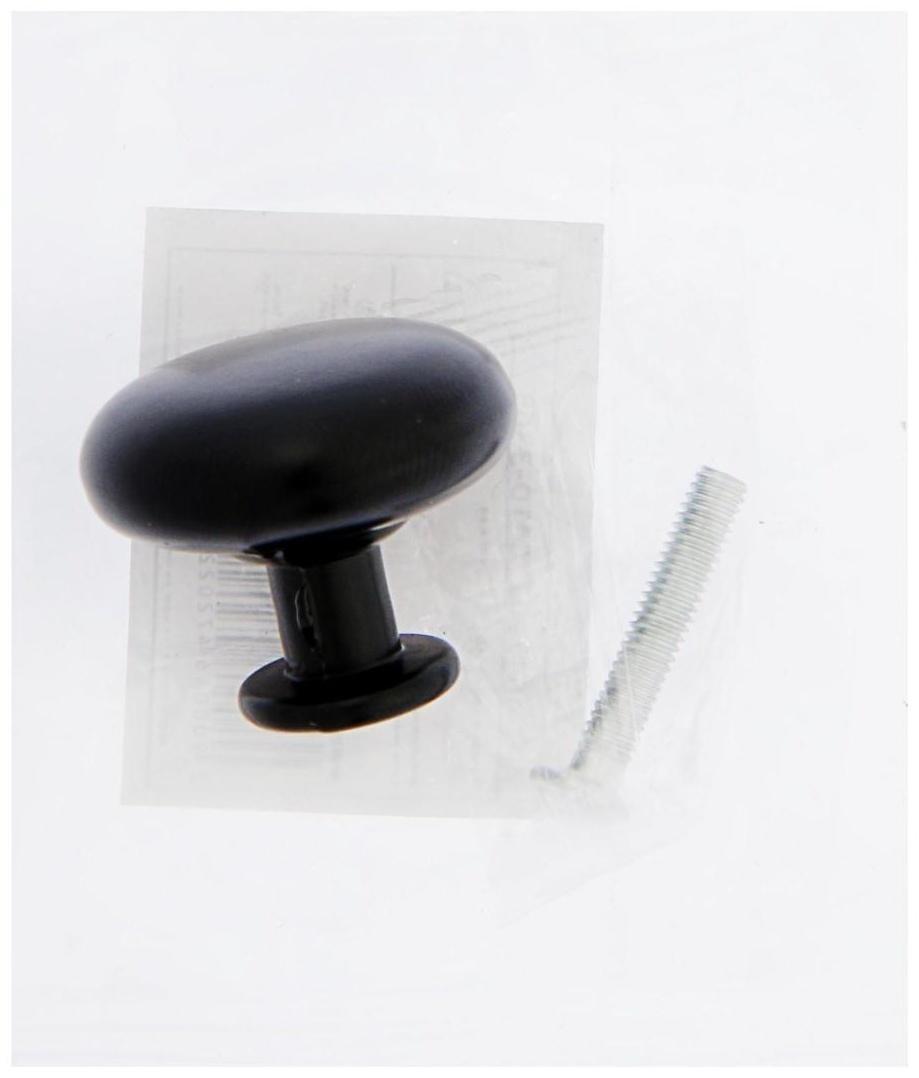 Ручка кнопка WAVE ТУНДРА РК120BL, черная