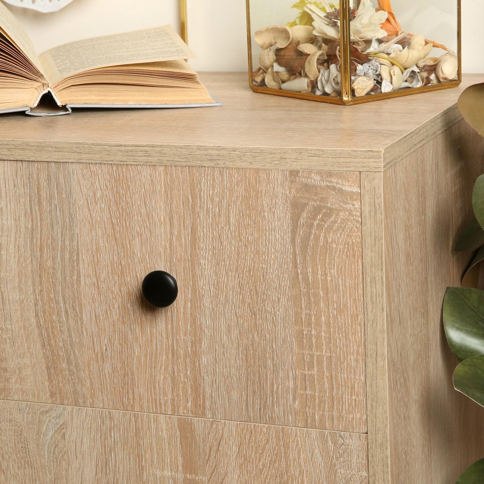 Ручка кнопка WAVE ТУНДРА РК120BL, черная