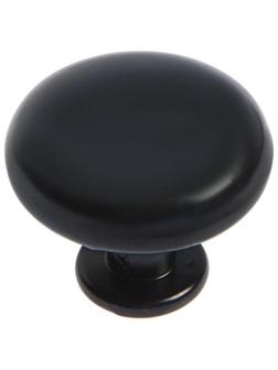 Ручка кнопка WAVE ТУНДРА РК120BL, черная