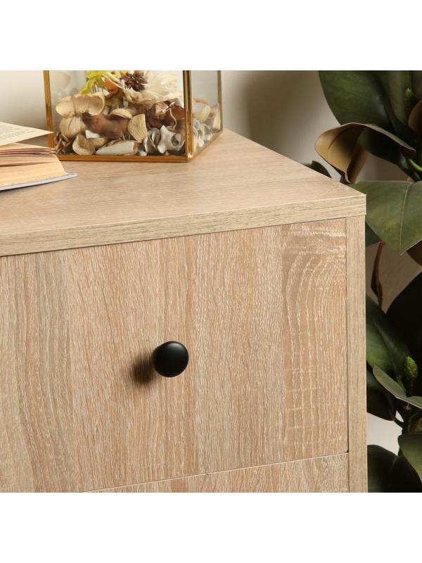 Ручка кнопка WAVE ТУНДРА РК120BL, черная