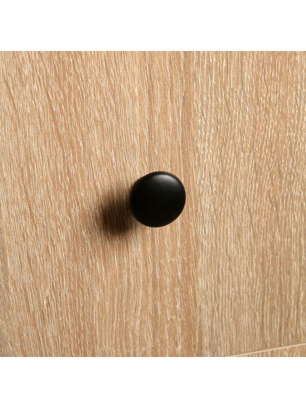 Ручка кнопка WAVE ТУНДРА РК120BL, черная