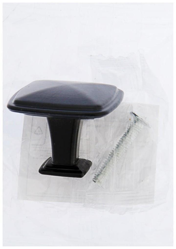 Ручка кнопка ТУНДРА РК112BL (MK112BL), черная