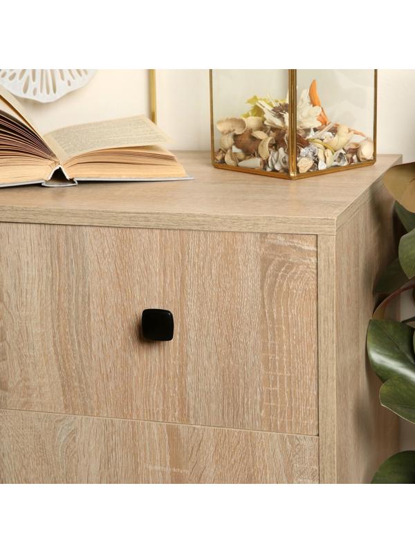 Ручка кнопка ТУНДРА РК112BL (MK112BL), черная