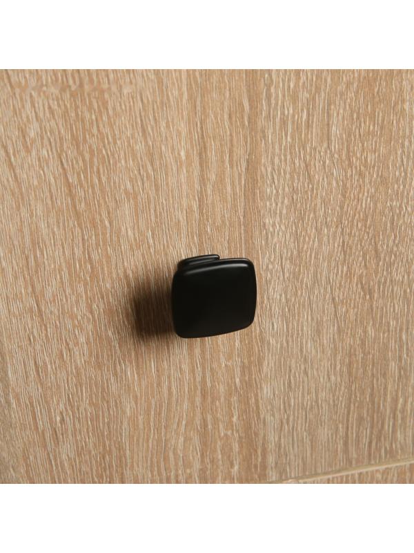 Ручка кнопка ТУНДРА РК112BL (MK112BL), черная