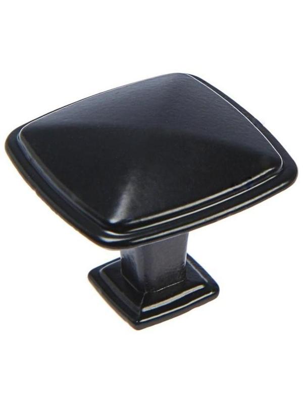 Ручка кнопка ТУНДРА РК112BL (MK112BL), черная