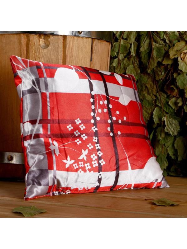 Подушка сувенирная, 22×22 см,  лаванда, можжевельник, микс