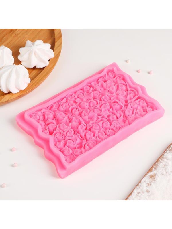 Молд «Ковер из роз», 17,5×10,7×2,3 см