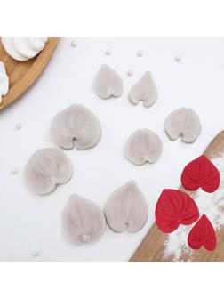 Набор молдов «Листья», 4 шт, цвет МИКС