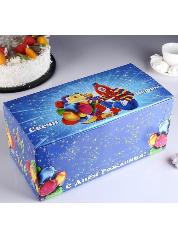 Шоу-бокс со свечами для торта цифры 