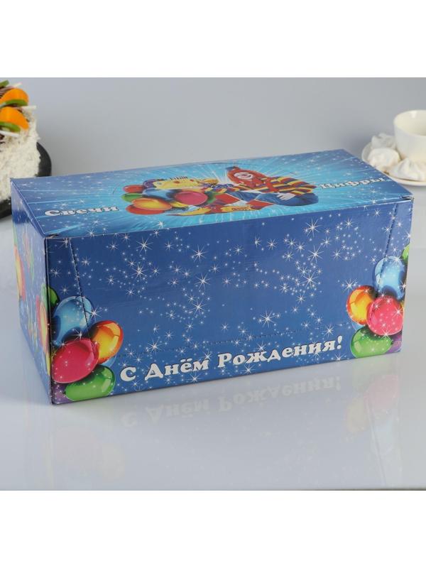 Шоу-бокс со свечами для торта цифры 