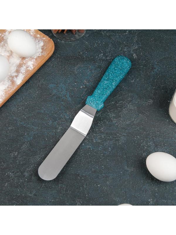 Лопатка-палетка изогнутая «Космос», 26,5 см, рабочая часть 15 см, с пластиковой ручкой