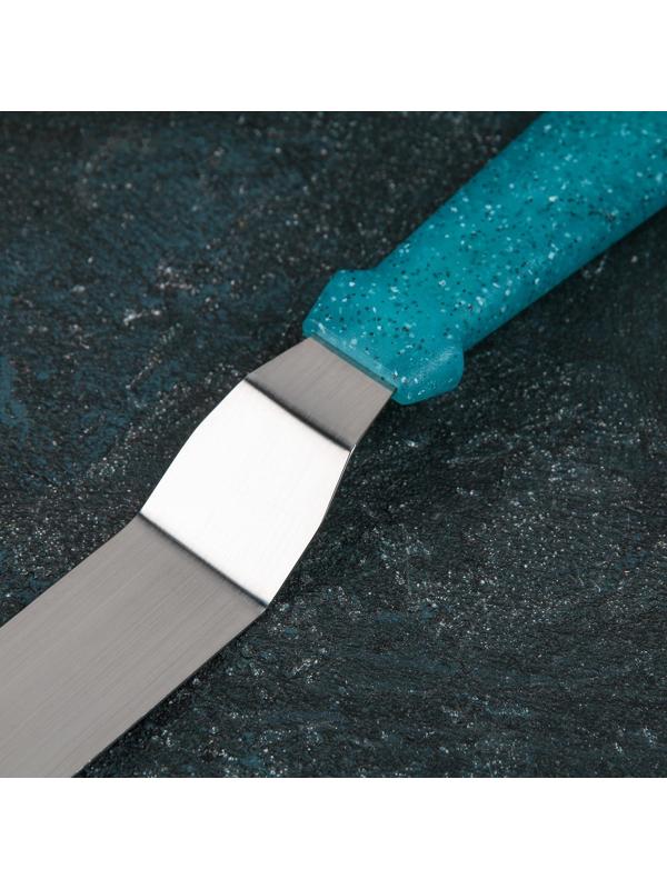 Лопатка-палетка изогнутая «Космос», 31 см, рабочая часть 20 см, с пластиковой ручкой