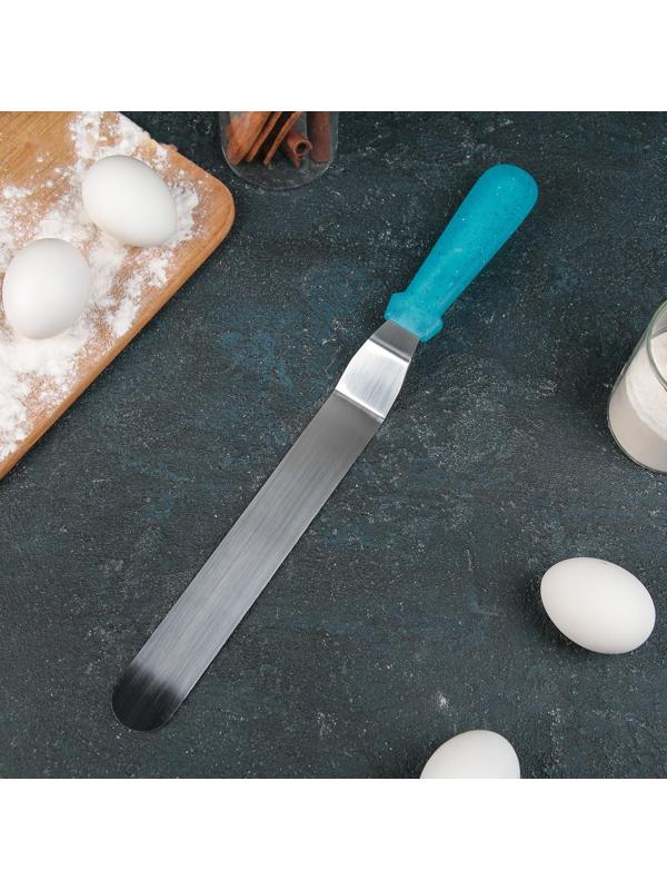 Лопатка-палетка изогнутая «Космос», 36 см, рабочая часть 25 см, с пластиковой ручкой