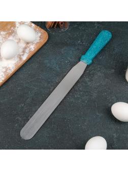 Лопатка-палетка прямая «Космос», 36,5 см, рабочая часть 25 см, с пластиковой ручкой