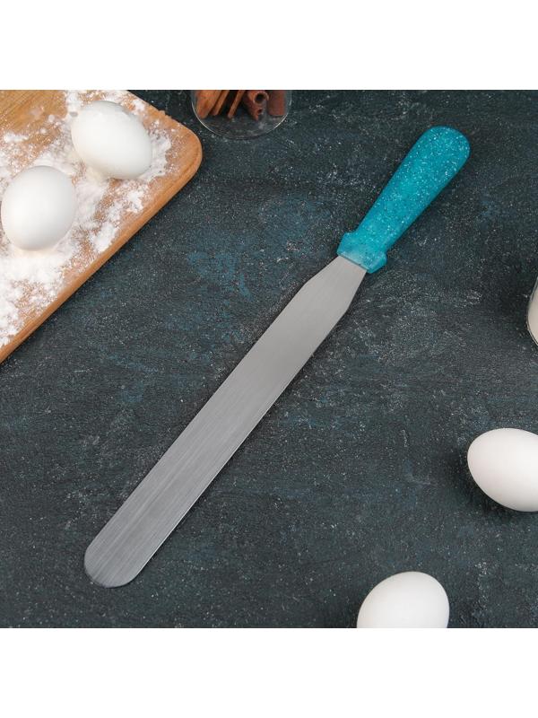 Лопатка-палетка прямая «Космос», 36,5 см, рабочая часть 25 см, с пластиковой ручкой