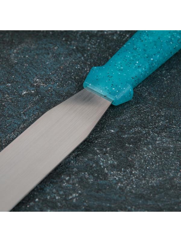 Лопатка-палетка прямая «Космос», 36,5 см, рабочая часть 25 см, с пластиковой ручкой