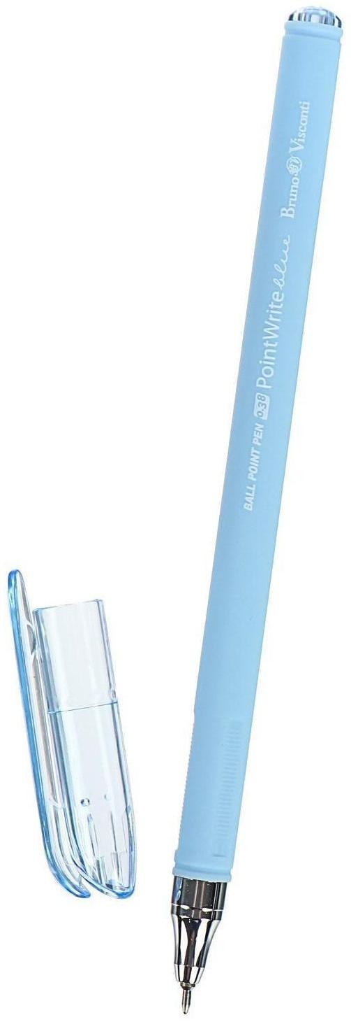 Ручка шариковая PointWrite Zefir, узел 0.38 мм, синие чернила, матовый корпус Silk Touch, МИКС