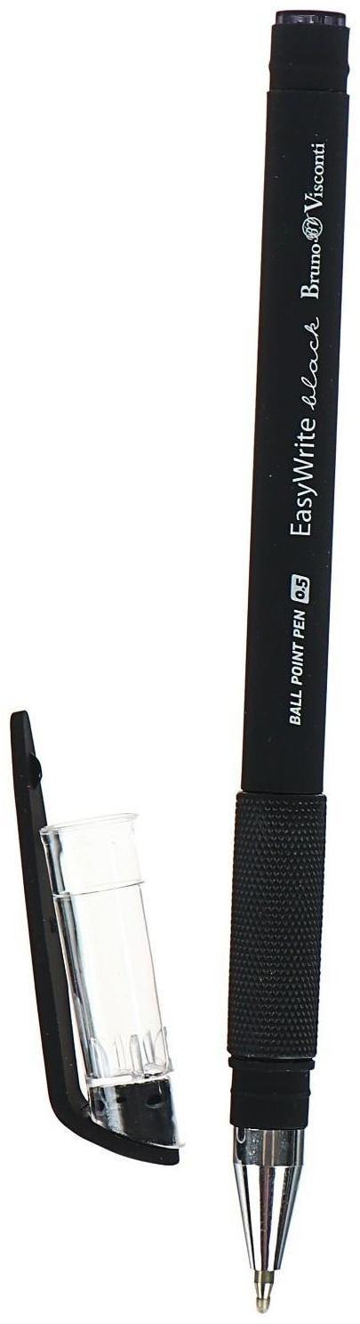 Ручка шариковая EasyWrite Black, 0.5 мм, чёрные чернила, матовый корпус Silk Touch