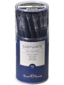 Ручка шариковая EasyWrite Black, 0.5 мм, чёрные чернила, матовый корпус Silk Touch