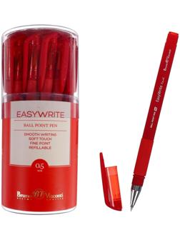 Ручка шариковая EasyWrite Red, узел 0.5 мм, красные чернила, матовый корпус Silk Touch