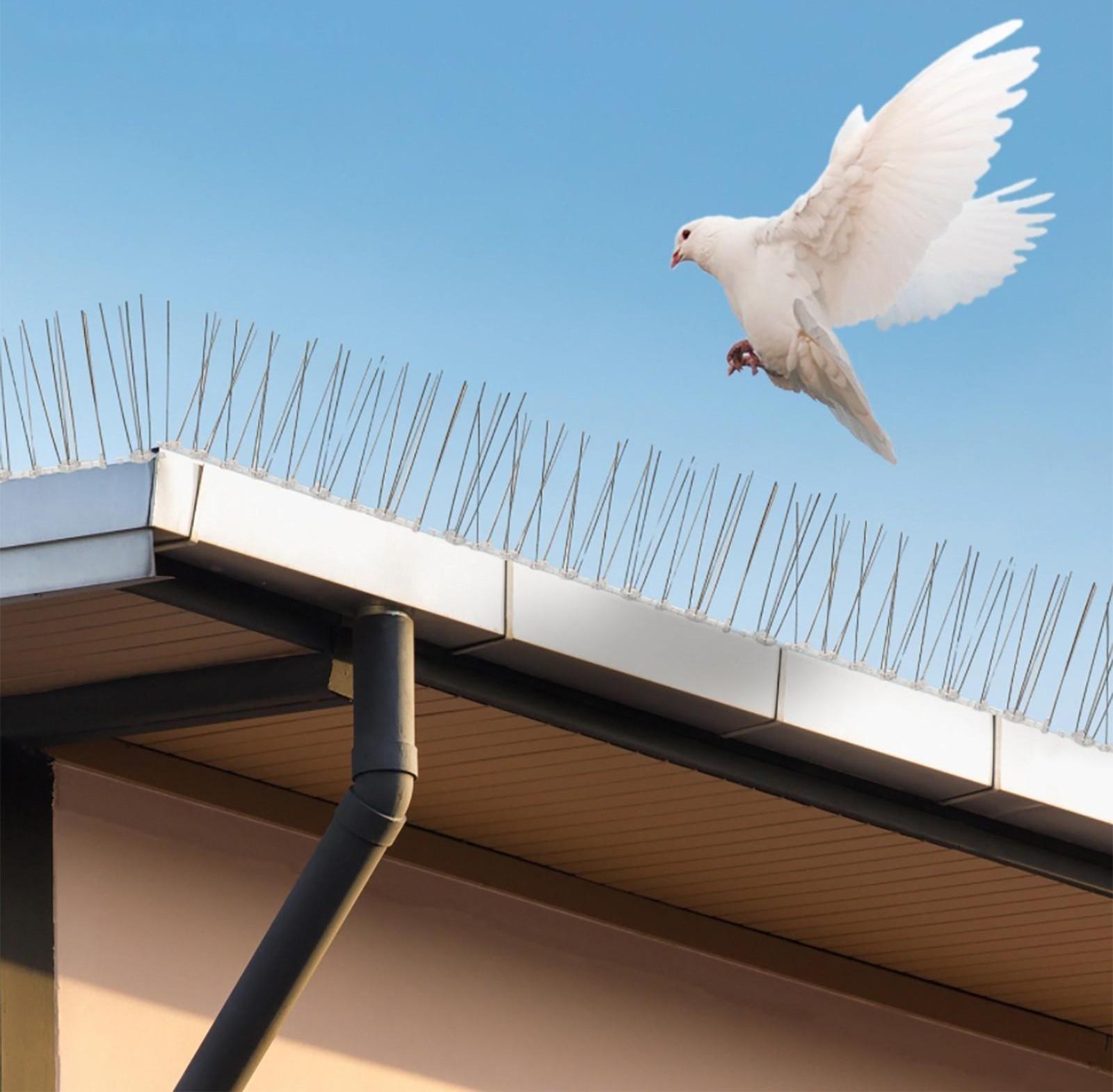 Отпугиватель для птиц, 30 × 10 см, шипы противоприсадные 34 шт., 2 ряда