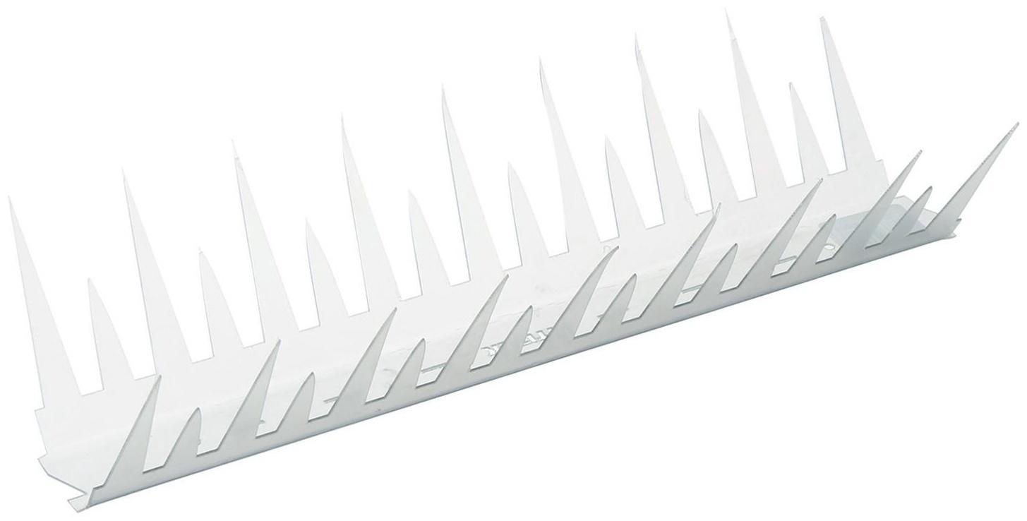 Отпугиватель для птиц, 30 × 10 см, шипы противоприсадные 34 шт., 2 ряда
