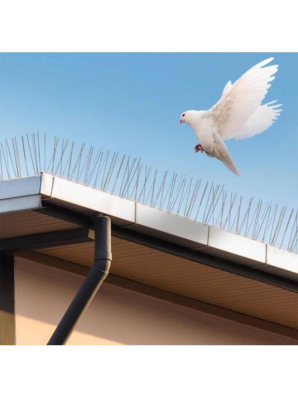 Отпугиватель для птиц, 30 × 10 см, шипы противоприсадные 34 шт., 2 ряда