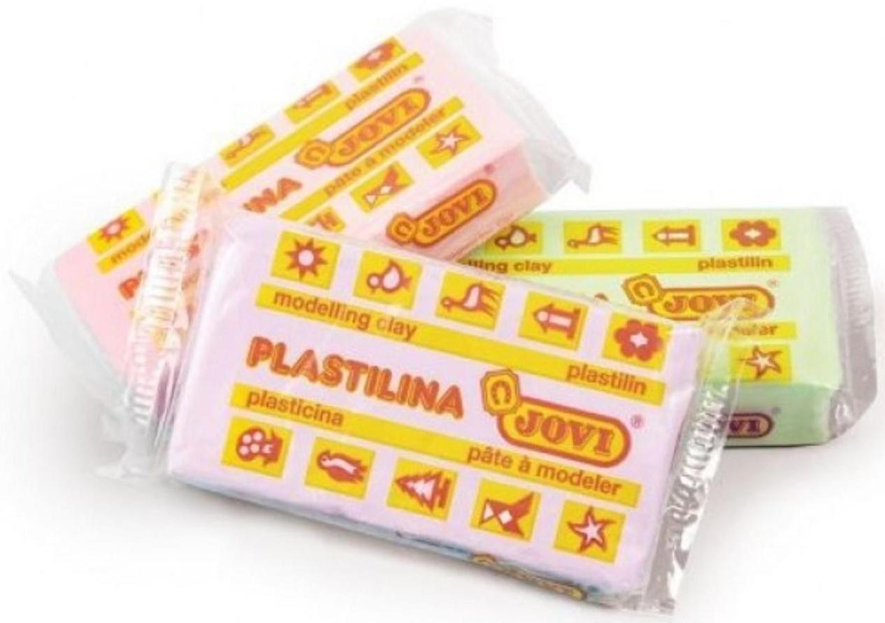 Пластилин на растительной основе 6 цветов, 300 г, JOVI, пастельная палитра. картон, ДЛЯ МАЛЫШЕЙ