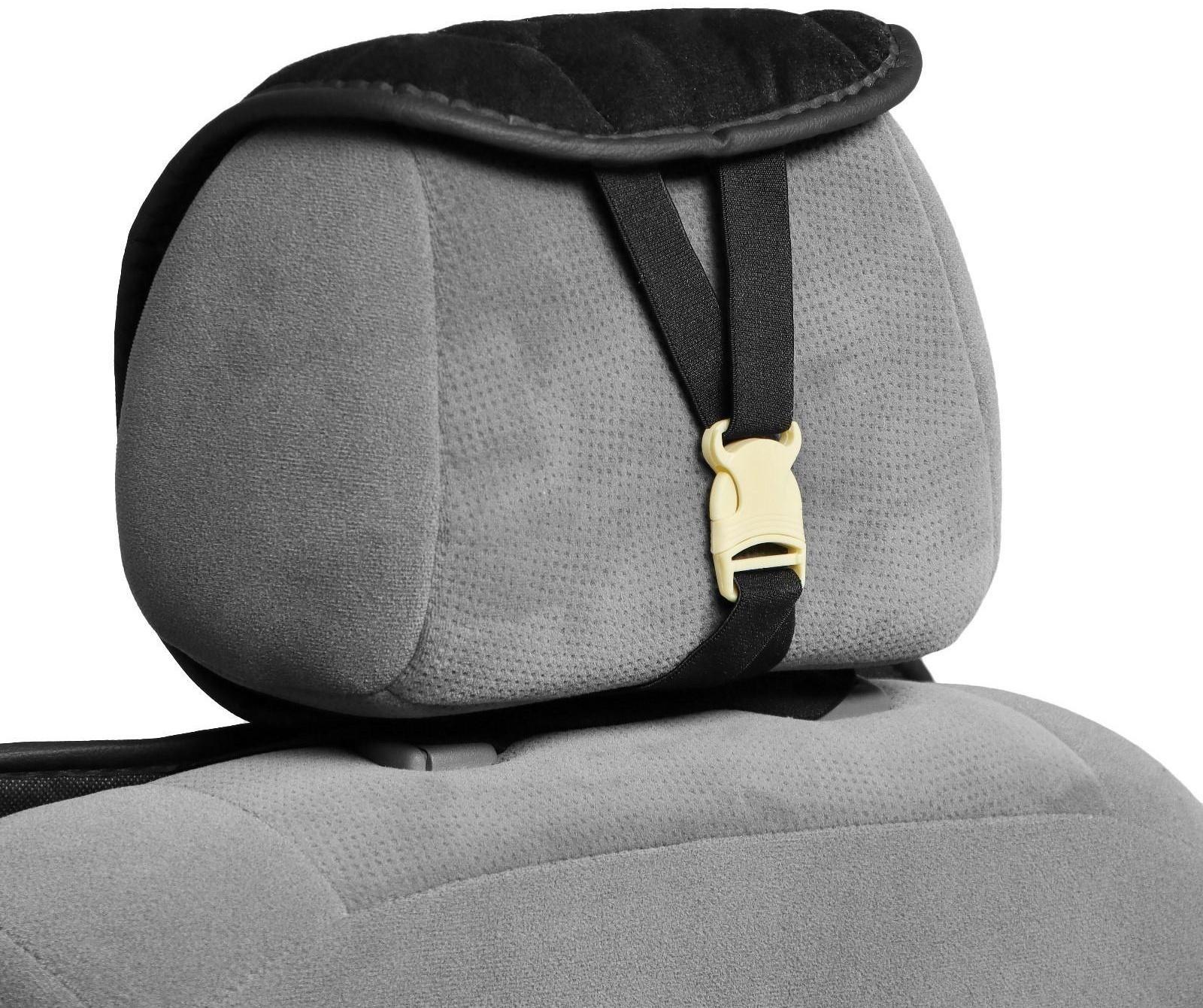 Накидка на переднее сиденье авто 140×50 см, искусственный мех, черный