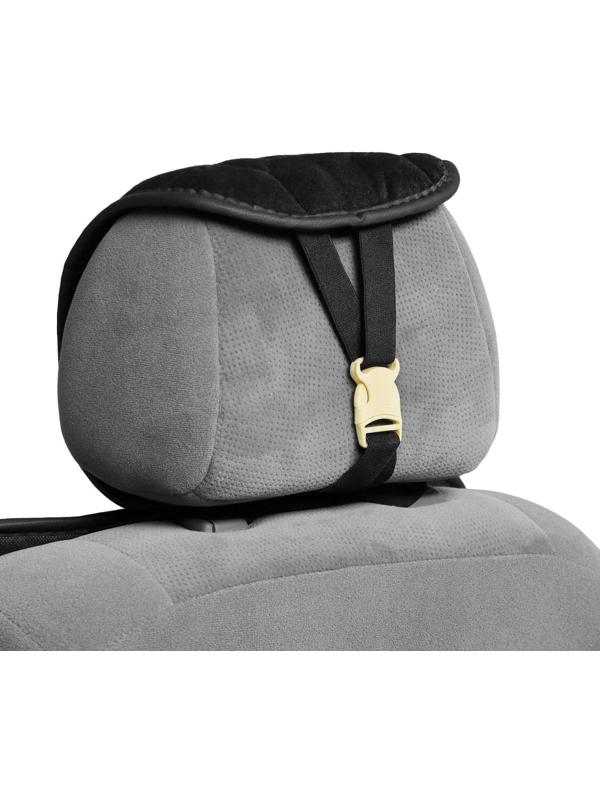 Накидка на переднее сиденье авто 140×50 см, искусственный мех, черный