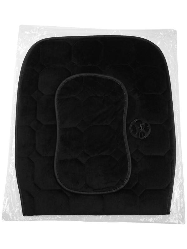 Накидка на переднее сиденье авто 140×50 см, искусственный мех, черный