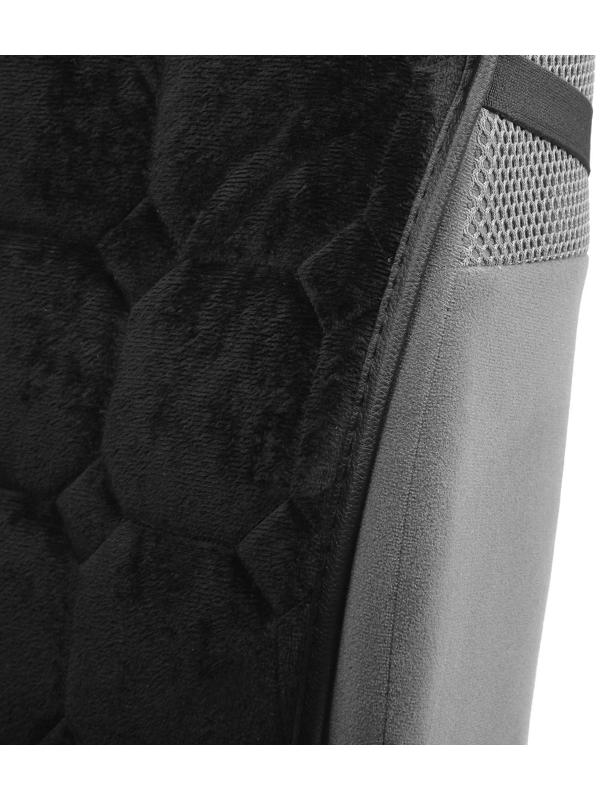 Накидка на переднее сиденье авто 140×50 см, искусственный мех, черный