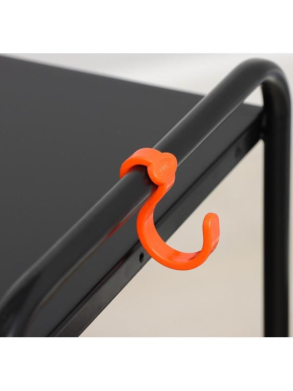 Этажерка «Ладья 33КС», 3 яруса, 45×30×65 см, цвет чёрный