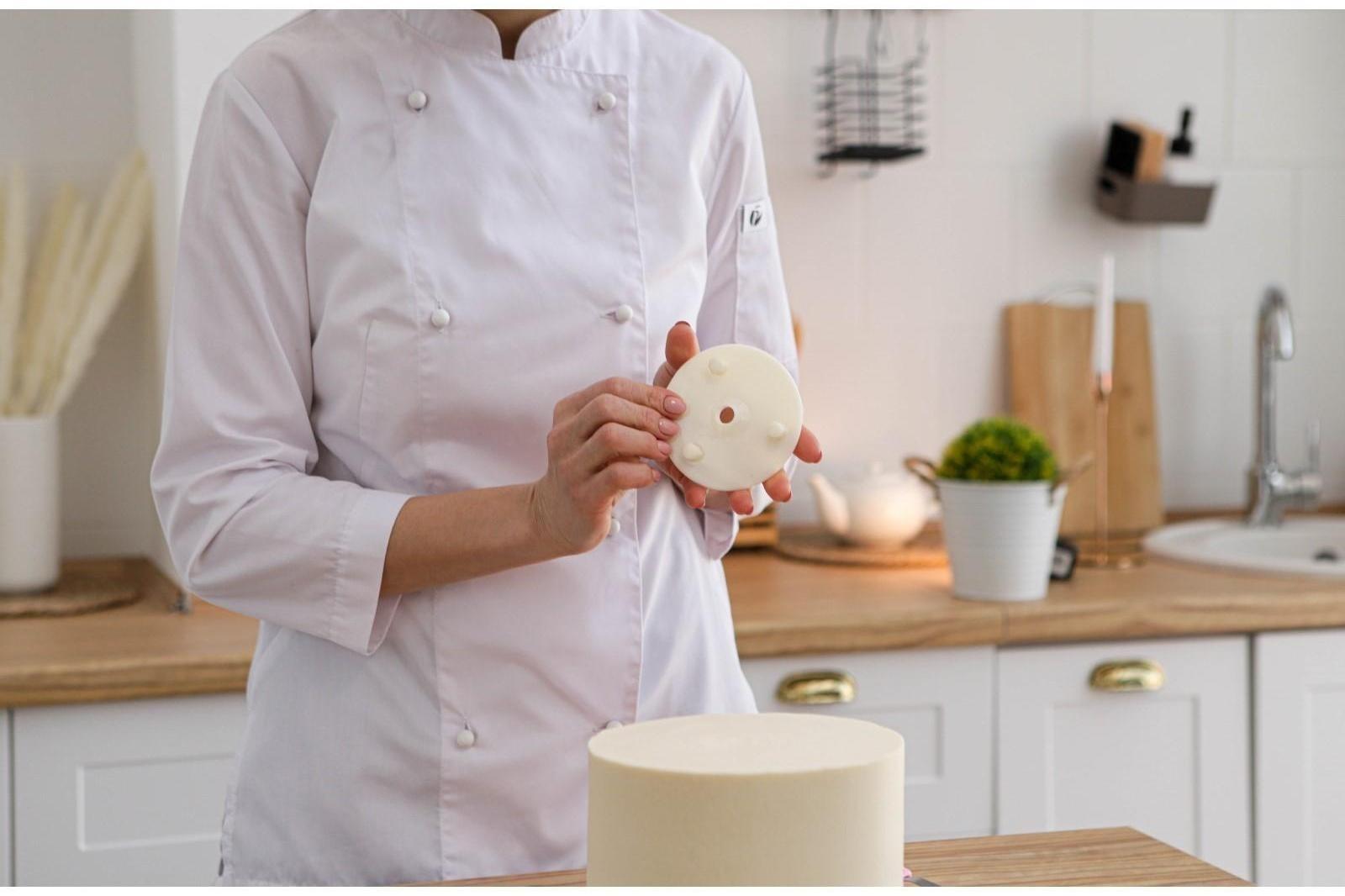 Подставка для разделения уровней торта, d=9 см , цвет белый