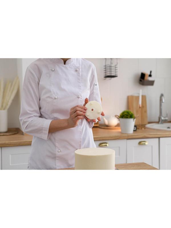 Подставка для разделения уровней торта, d=9 см , цвет белый