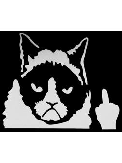 Наклейка на авто 10 х 13 см, светоотражающая, 